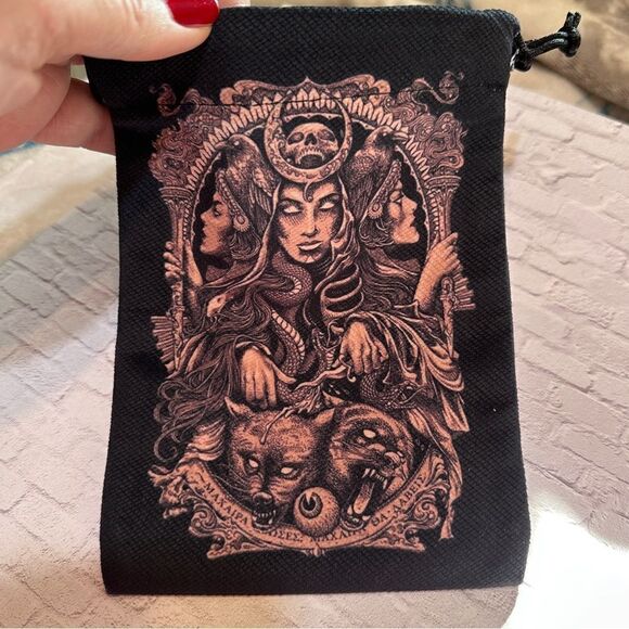Tarot Oracle Cards Graphic Drawstring Bag - Picture 4 of 4